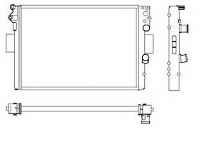 Радиатор охлаждения двигателя для моделей: IVECO (DAILY, DAILY)