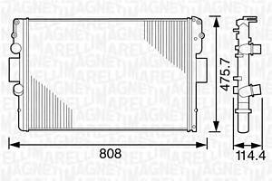 Радіатор охолодження двигуна для моделей: IVECO (DAILY)