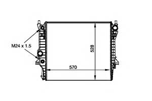 Радиатор охлаждения двигателя для моделей: JAGUAR (S-TYPE, XJ,XF)