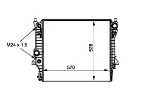 Радіатор охолодження двигуна для моделей: JAGUAR (S-TYPE, XJ, XF)