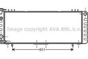 Радіатор охолодження двигуна для моделей: JEEP (CHEROKEE, COMANCHE)