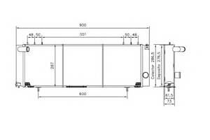 Радіатор охолодження двигуна для моделей: JEEP (CHEROKEE, GRAND-CHEROKEE)