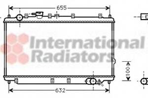 Радіатор охолодження двигуна для моделей: KIA (SEPHIA, SEPHIA, SEPHIA, SHUMA, SHUMA, SHUMA)