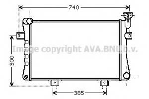 Радиатор охлаждения двигателя для моделей: LADA (NIVA, NIVA)