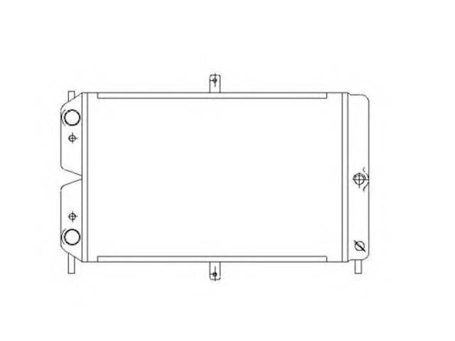 Радиатор охлаждения двигателя для моделей: LADA (SAMARA, SAMARA)