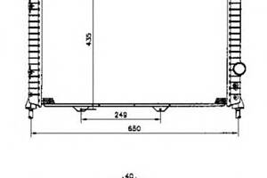 Радиатор охлаждения двигателя для моделей: LANCIA (LYBRA, LYBRA)