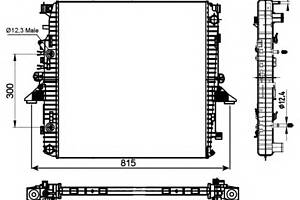 Радиатор охлаждения двигателя для моделей: LAND ROVER (DISCOVERY, RANGE-ROVER)
