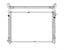 Радиатор охлаждения двигателя для моделей: LAND ROVER (FREELANDER, FREELANDER)