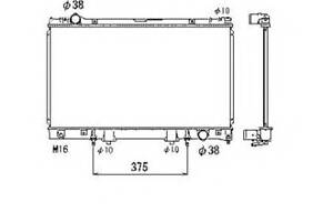 Радіатор охолодження двигуна для моделей: LEXUS (LS)