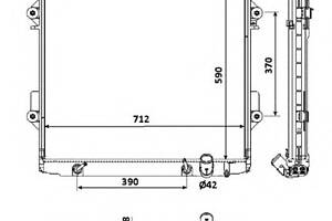 Радіатор охолодження двигуна для моделей: LEXUS (LX), TOYOTA (LAND-CRUISER)
