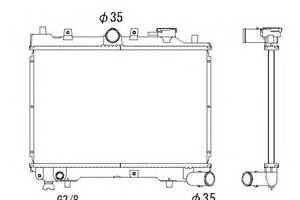Радиатор охлаждения двигателя для моделей: MAZDA (323, 323,323,323,323)