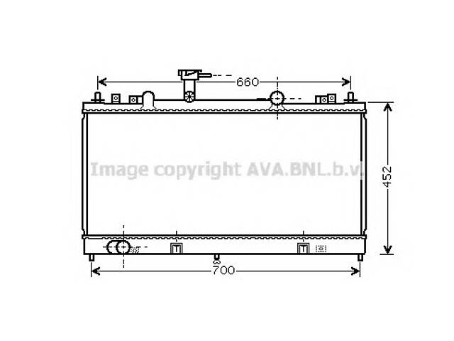 Радиатор охлаждения двигателя для моделей: MAZDA (6, 6,6)