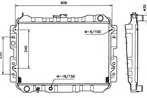 Радиатор охлаждения двигателя для моделей: MAZDA (B-SERIE)