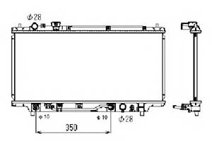 Радиатор охлаждения двигателя для моделей: MAZDA (FAMILIA, FAMILIA,FAMILIA)