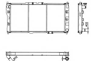 Радиатор охлаждения двигателя для моделей: MAZDA (FAMILIA, MX-3,323)