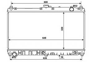 Радиатор охлаждения двигателя для моделей: MAZDA (MX-5)