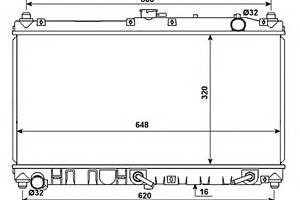 Радиатор охлаждения двигателя для моделей: MAZDA (MX-5)