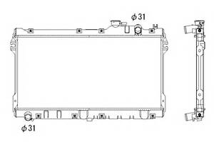 Радиатор охлаждения двигателя для моделей: MAZDA (MX-5)