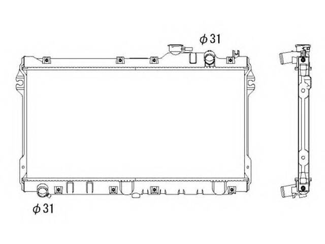 Радиатор охлаждения двигателя для моделей: MAZDA (MX-5)