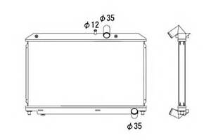 Радіатор охолодження двигуна для моделей: MAZDA (RX)