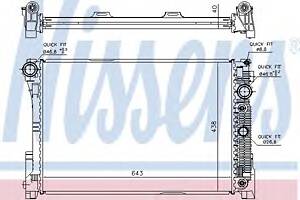Радіатор охолодження двигуна для моделей: MERCEDES-BENZ (C-CLASS, C-CLASS, GLK-CLASS, E-CLASS, E-CLASS,