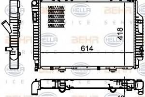 Радиатор охлаждения двигателя для моделей: MERCEDES-BENZ (C-CLASS, CLK,CLK)