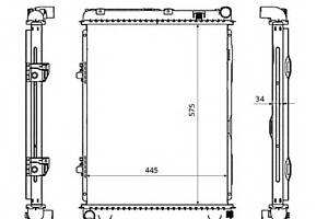 Радиатор охлаждения двигателя для моделей: MERCEDES-BENZ (C-CLASS)