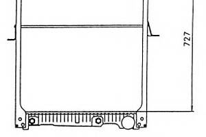Радиатор охлаждения двигателя для моделей: MERCEDES-BENZ (MK, SK,NG)