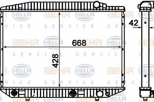 Радиатор охлаждения двигателя для моделей: MERCEDES-BENZ (S-CLASS, S-CLASS)