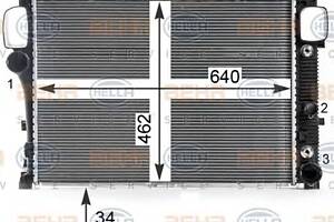 Радиатор охлаждения двигателя для моделей: MERCEDES-BENZ (S-CLASS, S-CLASS)