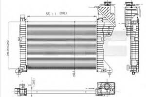 Радиатор охлаждения двигателя для моделей: MERCEDES-BENZ (SPRINTER, SPRINTER,SPRINTER,SPRINTER,SPRINTER,SPRINTER)