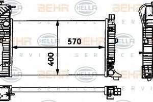 Радиатор охлаждения двигателя для моделей: MERCEDES-BENZ (SPRINTER, SPRINTER,SPRINTER,SPRINTER,SPRINTER,SPRINTER,SPRINT
