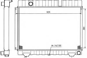 Радиатор охлаждения двигателя для моделей: MERCEDES-BENZ (T1, T1,T1,T1,T1)