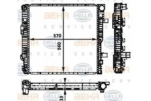 Радиатор охлаждения двигателя для моделей: MERCEDES-BENZ (VARIO)