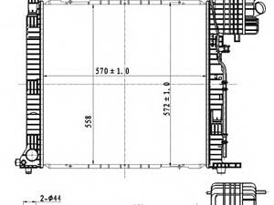 Радиатор охлаждения двигателя для моделей: MERCEDES-BENZ (VITO, VITO,V-CLASS)