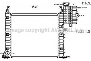 Радіатор охолодження двигуна для моделей: MERCEDES-BENZ (VITO, VITO, V-CLASS)