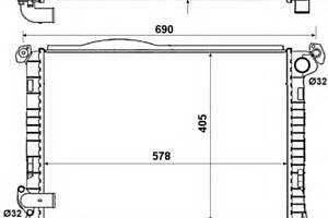 Радіатор охолодження двигуна для моделей: MINI (COOPER, CABRIO)