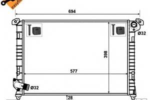 Радіатор охолодження двигуна для моделей: MINI (COOPER, CABRIO)
