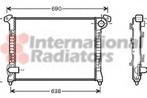 Радіатор охолодження двигуна для моделей: MINI (COOPER)