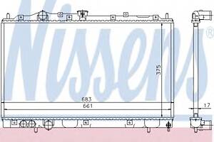 Радиатор охлаждения двигателя для моделей: MITSUBISHI (COLT, LANCER)
