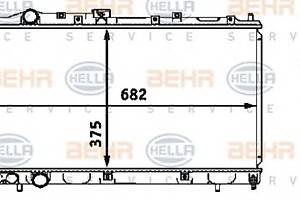 Радиатор охлаждения двигателя для моделей: MITSUBISHI (COLT, LANCER)