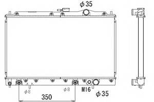 Радиатор охлаждения двигателя для моделей: MITSUBISHI (GALANT, GALANT)