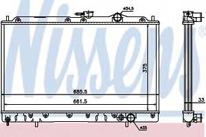 Радиатор охлаждения двигателя для моделей: MITSUBISHI (GALANT, GALANT)