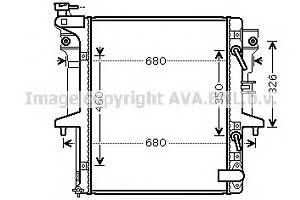 Радиатор охлаждения двигателя  для моделей: MITSUBISHI (L-200)