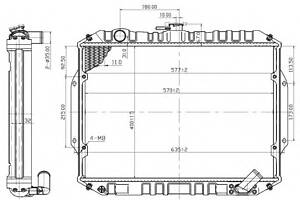 Радиатор охлаждения двигателя  для моделей: MITSUBISHI (L-200)
