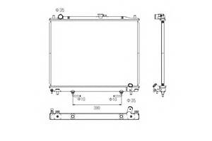 Радіатор охолодження двигуна для моделей:MITSUBISHI (PAJERO,PAJERO,PAJERO)