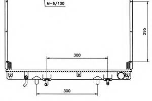 Радиатор охлаждения двигателя для моделей: MITSUBISHI (PAJERO, PAJERO,PAJERO)