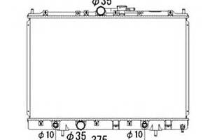 Радиатор охлаждения двигателя для моделей: MITSUBISHI (PAJERO)