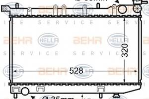 Радиатор охлаждения двигателя  для моделей: NISSAN (ALMERA, ALMERA)