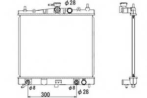 Радиатор охлаждения двигателя для моделей: NISSAN (MICRA, MICRA,NOTE), RENAULT (MODUS)